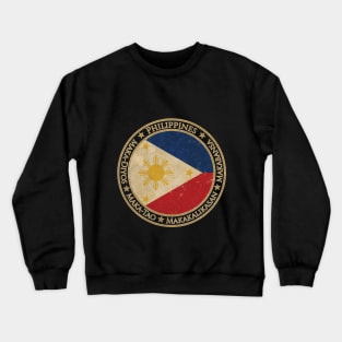 Vintage Republic of the Philippines Asia Asian Flag Crewneck Sweatshirt